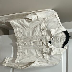 White jean jacket